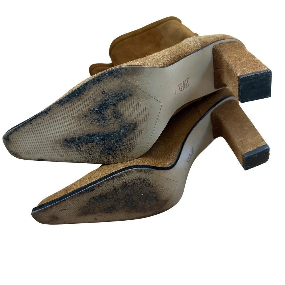 Zara brown pointed